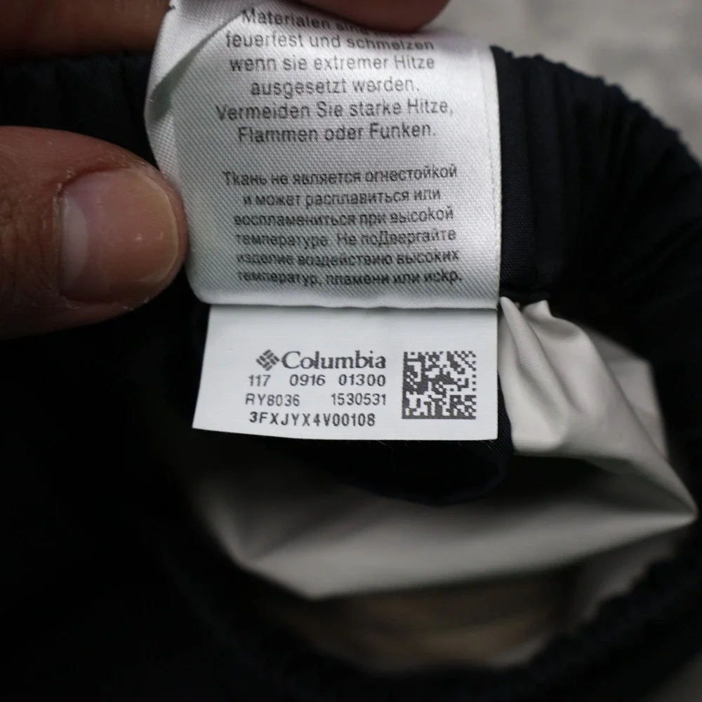 Columbia Pants Kids Large Black Trail Adventure Waterproof Elastic Waist‎ 25x29